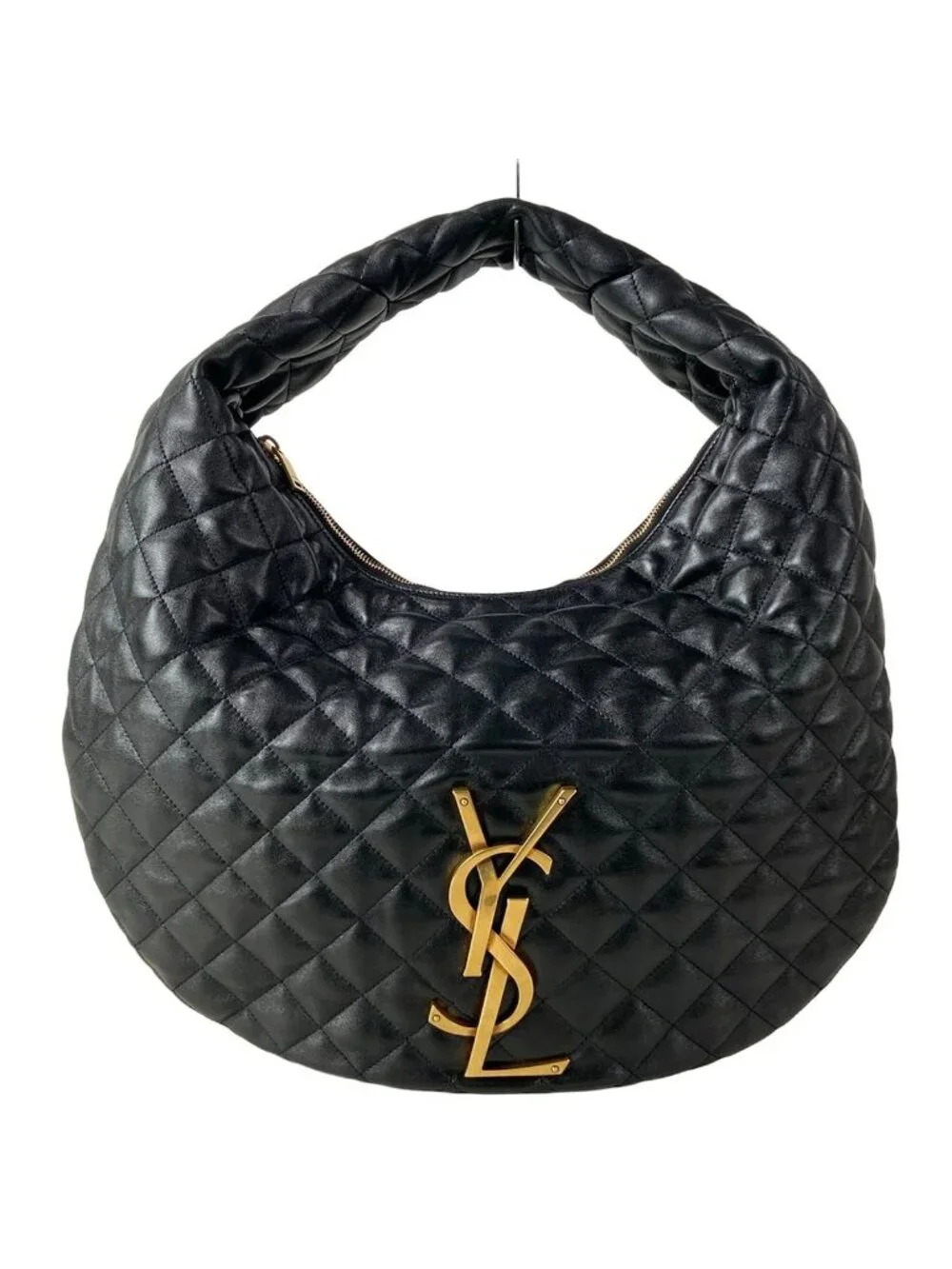 Saint Laurent Paris Handbag Icare Hobo Black Quilted Leather